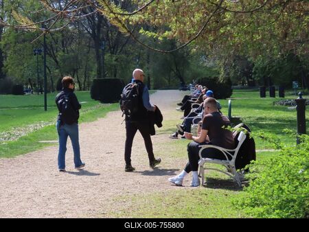 Easter on Margaret Island - Budapest - PÉeople - Nature - Spring-stock-foto