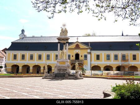Esztergom City Hall - Hungary-stock-foto