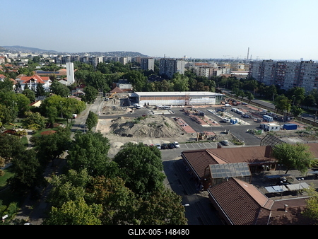 Új Lidl épül Budapesten-stock-foto