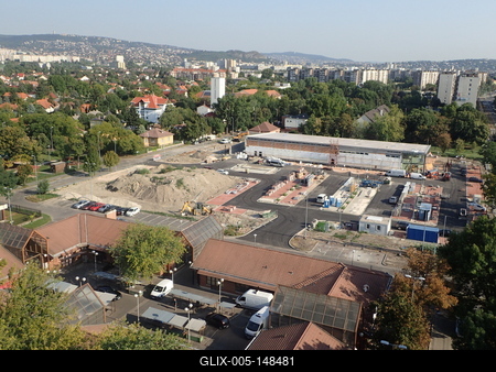 Új Lidl épül Budapesten-stock-foto
