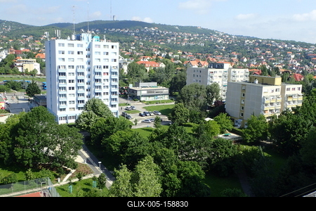 Belügyi szálló Gazdagréten-stock-foto