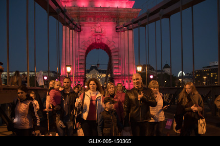 Pink light painting for breast cancer awareness-stock-foto
