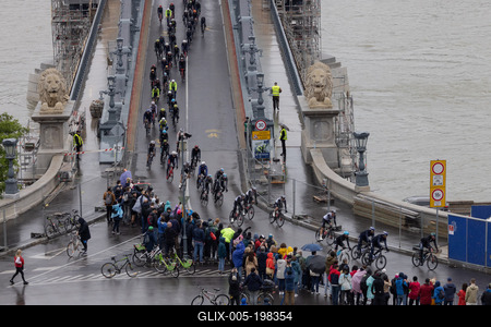 Tour de Hongrie bicycle race-stock-foto