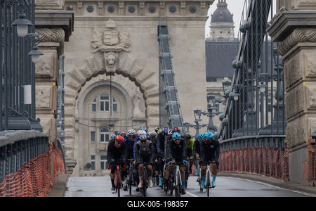 Tour de Hongrie bicycle race-stock-foto