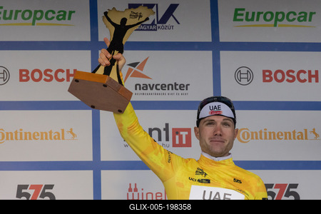 Tour de Hongrie bicycle race-stock-foto