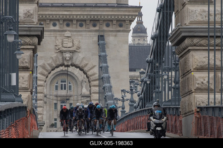 Tour de Hongrie bicycle race-stock-foto