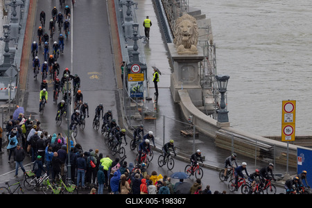 Tour de Hongrie bicycle race-stock-foto