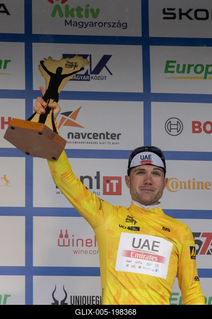 Tour de Hongrie bicycle race-stock-foto