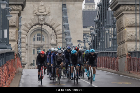 Tour de Hongrie bicycle race-stock-foto