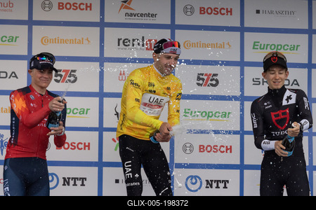 Tour de Hongrie bicycle race-stock-foto