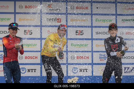 Tour de Hongrie bicycle race-stock-foto