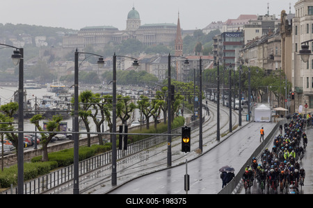 Tour de Hongrie bicycle race-stock-foto