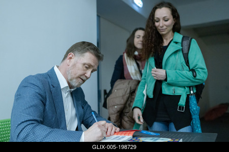 Thomas Erikson lecture in Budapest-stock-foto