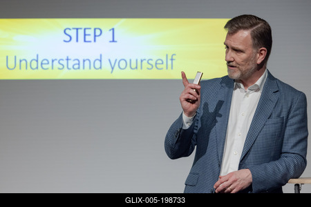 Thomas Erikson lecture in Budapest-stock-foto