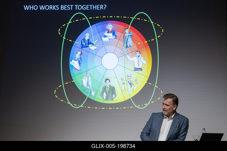 Thomas Erikson lecture in Budapest-stock-foto