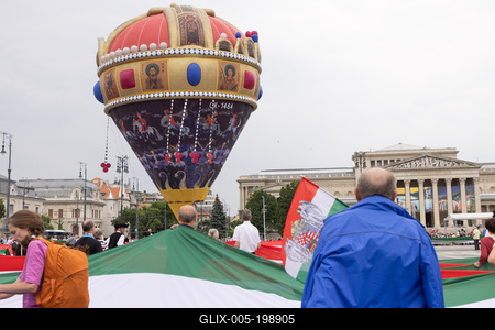 Day of National Unity celebrated in Budapest-stock-foto