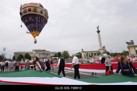 Day of National Unity celebrated in Budapest-stock-foto