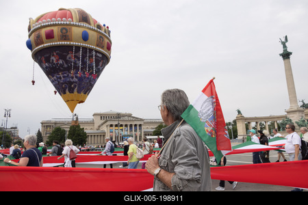 Day of National Unity celebrated in Budapest-stock-foto