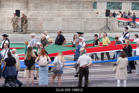 Day of National Unity celebrated in Budapest-stock-foto