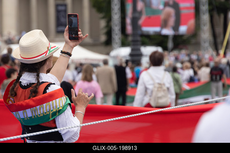 Day of National Unity celebrated in Budapest-stock-foto
