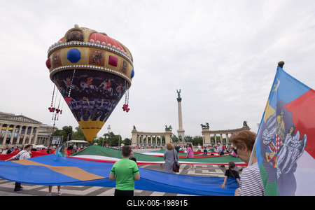 Day of National Unity celebrated in Budapest-stock-foto