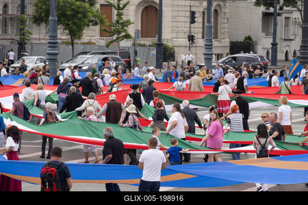 Day of National Unity celebrated in Budapest-stock-foto