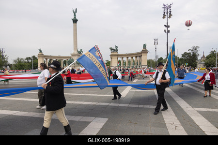 Day of National Unity celebrated in Budapest-stock-foto