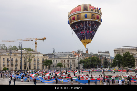 Day of National Unity celebrated in Budapest-stock-foto