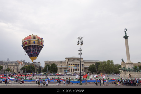 Day of National Unity celebrated in Budapest-stock-foto