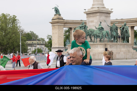 Day of National Unity celebrated in Budapest-stock-foto