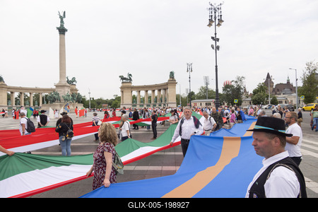 Day of National Unity celebrated in Budapest-stock-foto