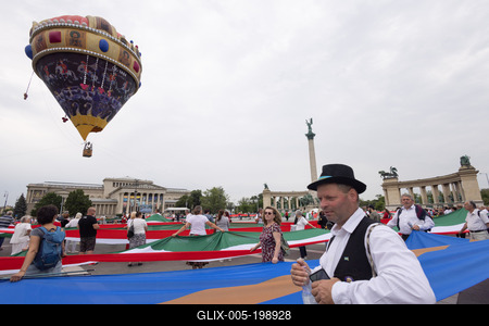 Day of National Unity celebrated in Budapest-stock-foto