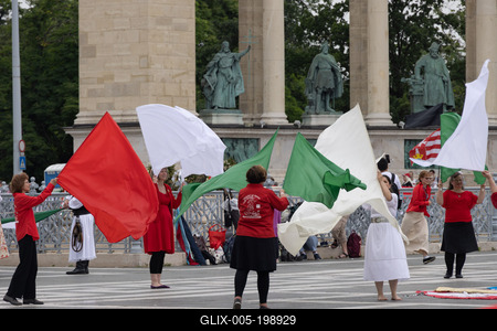 Day of National Unity celebrated in Budapest-stock-foto