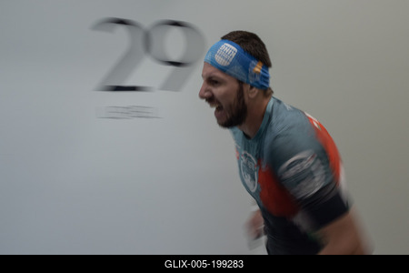 Stair running competition in MOL Campus tower in Budapest-stock-foto