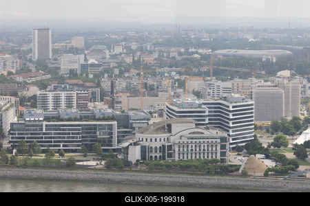 Stair running competition in MOL Campus tower in Budapest-stock-foto