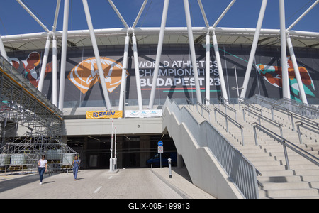 National Athletics Centre in Budapest-stock-foto