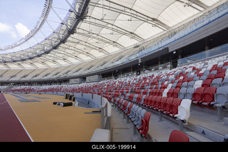 National Athletics Centre in Budapest-stock-foto