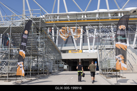 National Athletics Centre in Budapest-stock-foto