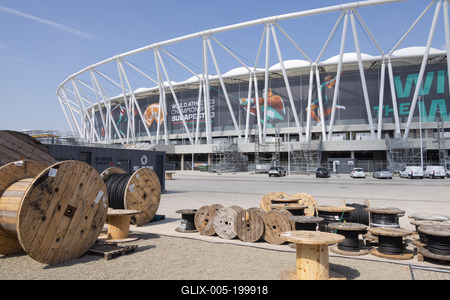 National Athletics Centre in Budapest-stock-foto