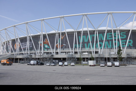 National Athletics Centre in Budapest-stock-foto