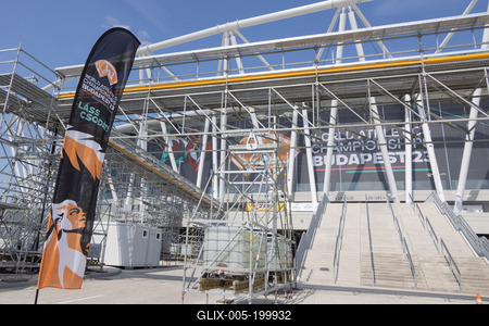 National Athletics Centre in Budapest-stock-foto
