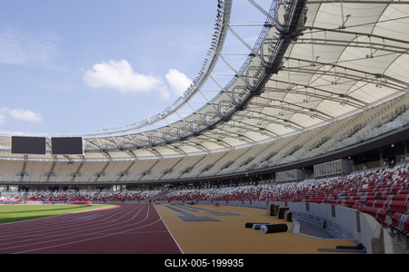 National Athletics Centre in Budapest-stock-foto