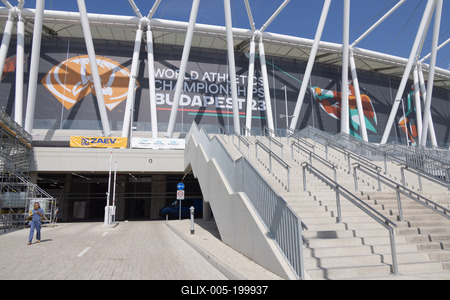 National Athletics Centre in Budapest-stock-foto
