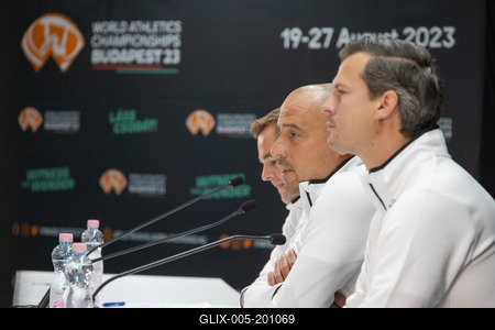 Balazs Nemeth, Adam Schmidt and Balazs Baji (HUN)-stock-foto