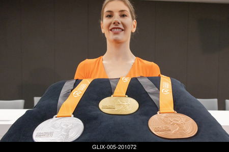 National Athletics Centre in Budapest-stock-foto