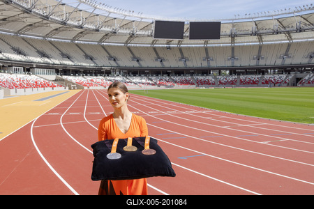 National Athletics Centre in Budapest-stock-foto