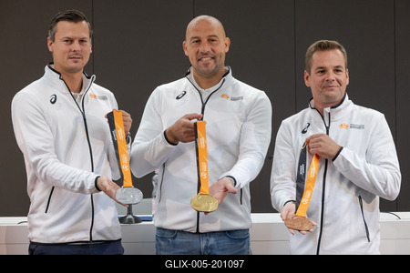 Balazs Nemeth, Adam Schmidt and Balazs Baji (HUN)-stock-foto