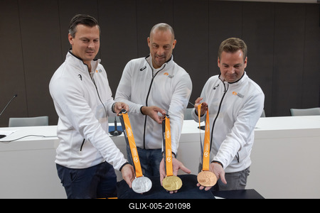 Balazs Nemeth, Adam Schmidt and Balazs Baji (HUN)-stock-foto