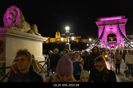 Pink light painting for breast cancer awareness-stock-foto