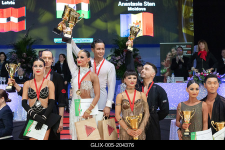 Professional Latin World Championships in Budapest-stock-foto